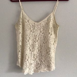 Aritzia Silk lace cami
